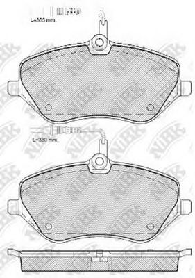 Тормозные колодки NiBK PN0470W