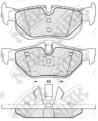 Тормозные колодки NiBK PN0511