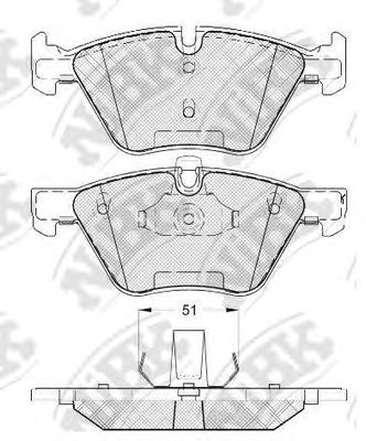 Тормозные колодки NiBK PN0513