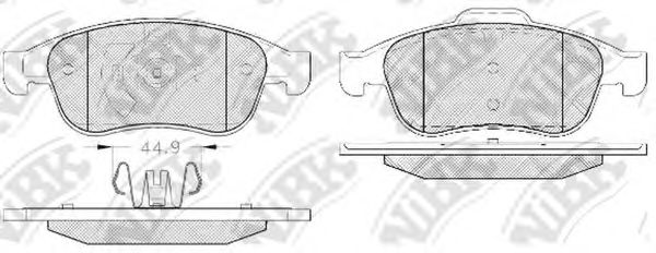 Тормозные колодки NiBK PN0551