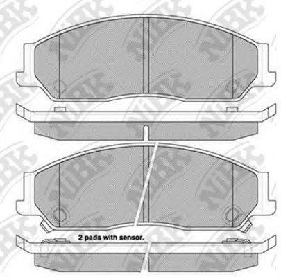 Тормозные колодки NiBK PN0828