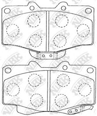 Тормозные колодки NiBK PN1219