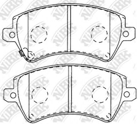 Тормозные колодки NiBK PN1224