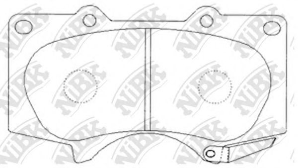 Тормозные колодки NiBK PN1482