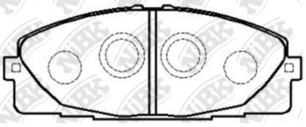 Тормозные колодки NiBK PN1516