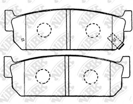 Тормозные колодки NiBK PN2262