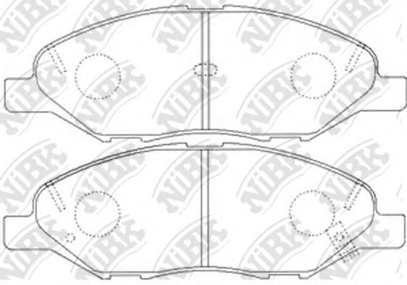 Тормозные колодки NiBK PN2452
