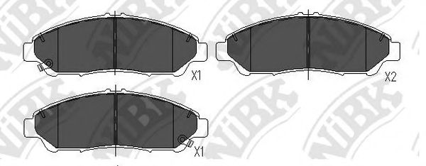 Тормозные колодки NiBK PN28001
