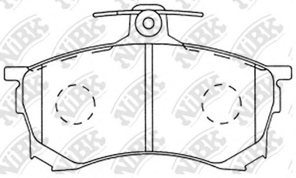 Тормозные колодки NiBK PN3102