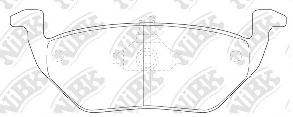 Тормозные колодки NiBK PN5808