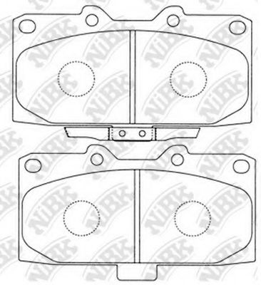 Тормозные колодки NiBK PN7463