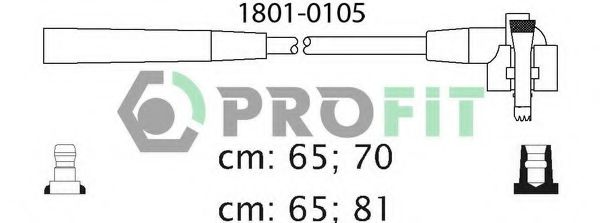 Комплект високовольтних проводів PROFIT 1801-0105