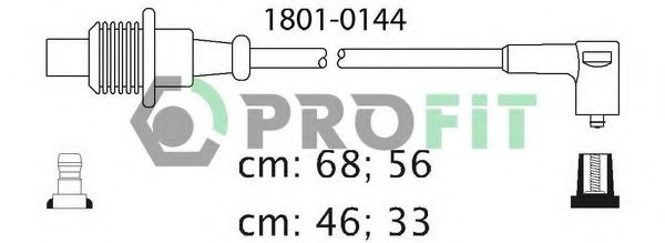 Комплект високовольтних проводів PROFIT 1801-0144