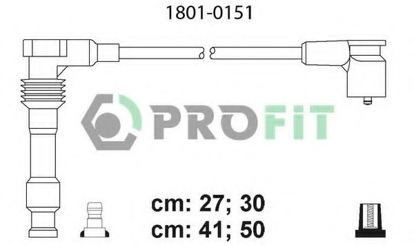 Комплект високовольтних проводів PROFIT 1801-0151