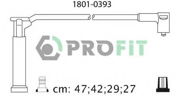Комплект високовольтних проводів PROFIT 1801-0393