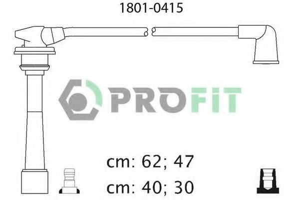Комплект высоковольтных проводов PROFIT 1801-0415