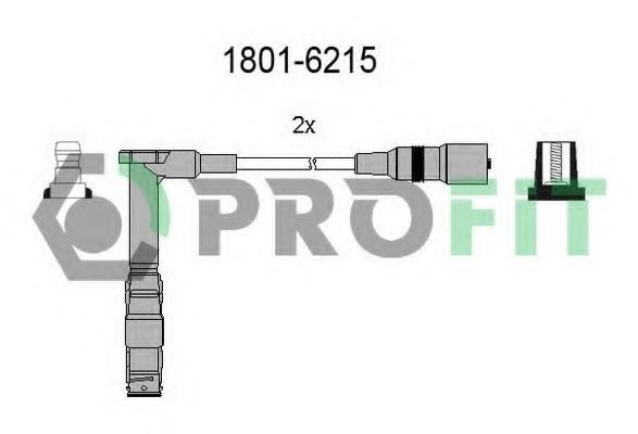 Комплект высоковольтных проводов PROFIT 1801-6215
