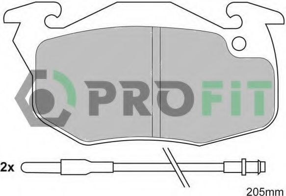 Тормозные колодки PROFIT 5000-0393