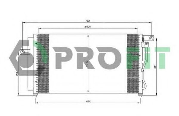 Радиатор кондиционера PROFIT PR 1301C1