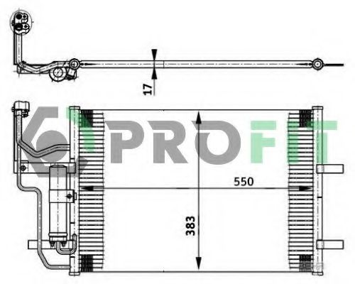 Радиатор кондиционера PROFIT PR 1501C1