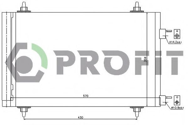 Радиатор кондиционера PROFIT PR 1912C1