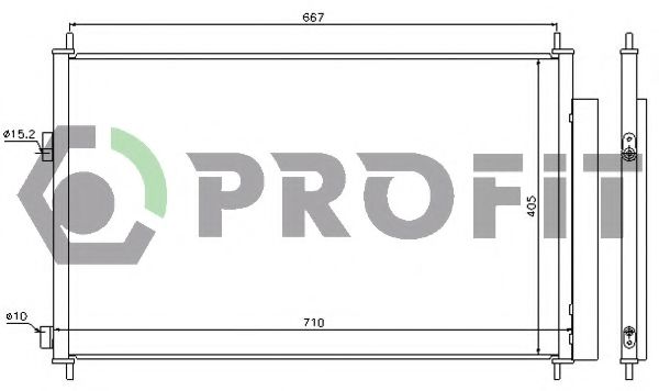 Радиатор кондиционера PROFIT PR 2023C1