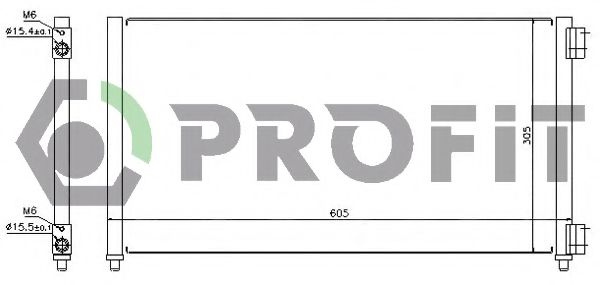 Радиатор кондиционера PROFIT PR 2032C1