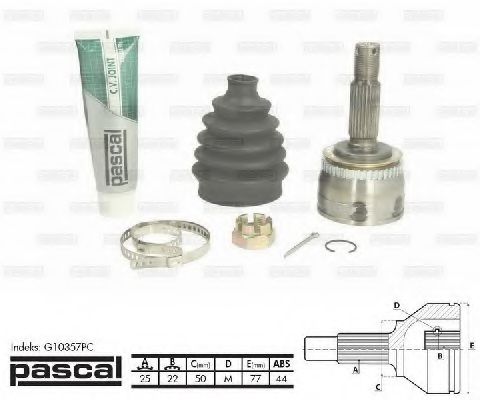 Комплект ШРУСов PASCAL G10357PC