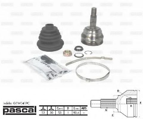 Комплект ШРКШ PASCAL G1W041PC