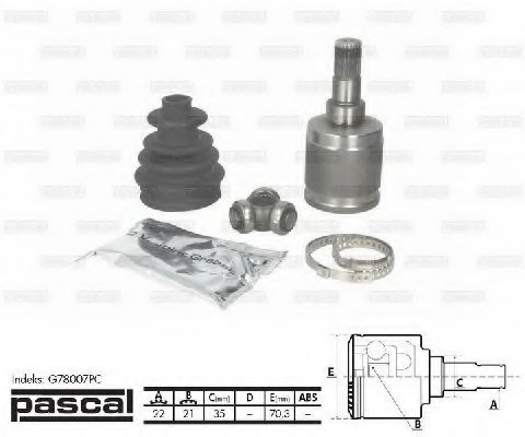 Комплект ШРКШ PASCAL G78007PC