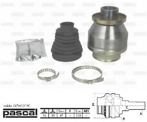 Комплект ШРУСов PASCAL G7W031PC