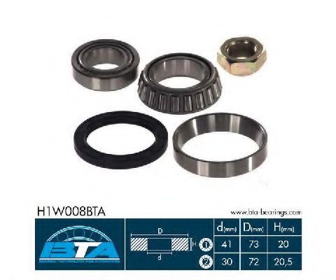 Ступичный подшипник BTA H1W008BTA