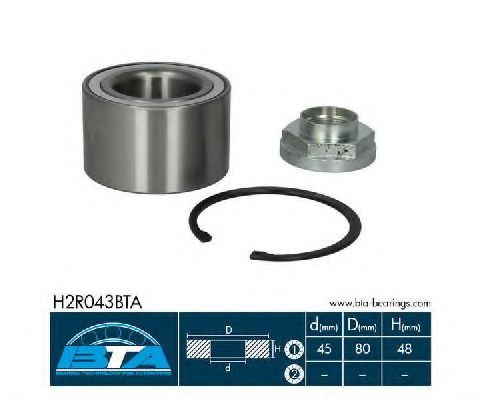 Підшипник маточини BTA H2R043BTA