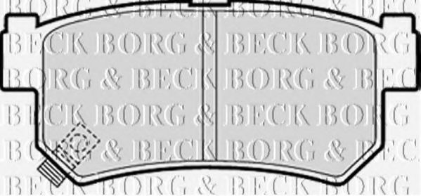 Тормозные колодки BORG & BECK BBP1790