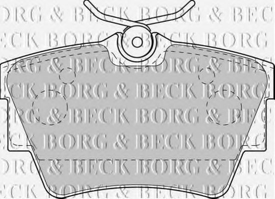 Тормозные колодки BORG & BECK BBP1813