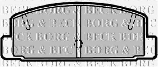Тормозные колодки BORG & BECK BBP1816