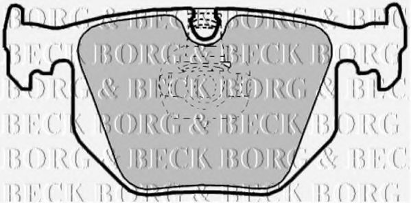 Тормозные колодки BORG & BECK BBP1844