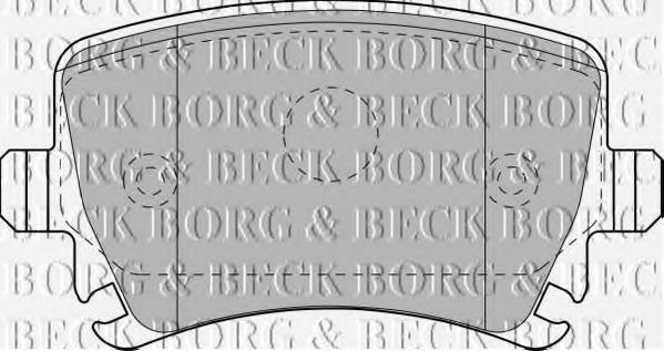 Гальмівні колодки BORG & BECK BBP1877