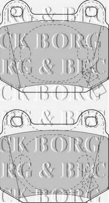 Тормозные колодки BORG & BECK BBP1907