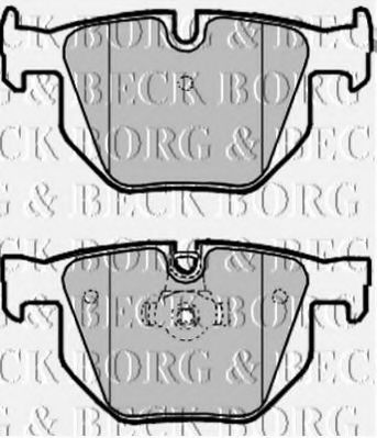 Тормозные колодки BORG & BECK BBP1961