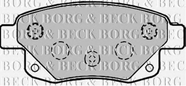 Гальмівні колодки BORG & BECK BBP1966