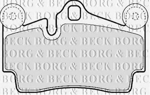 Тормозные колодки BORG & BECK BBP1972