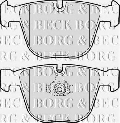 Гальмівні колодки BORG & BECK BBP1977
