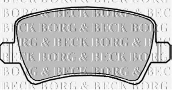 Тормозные колодки BORG & BECK BBP1982