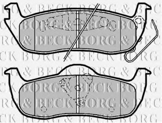 Тормозные колодки BORG & BECK BBP2039