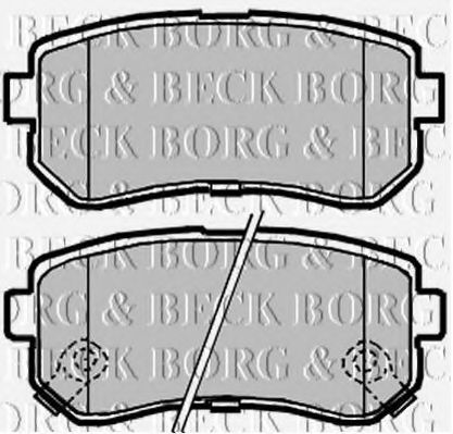 Тормозные колодки BORG & BECK BBP2104