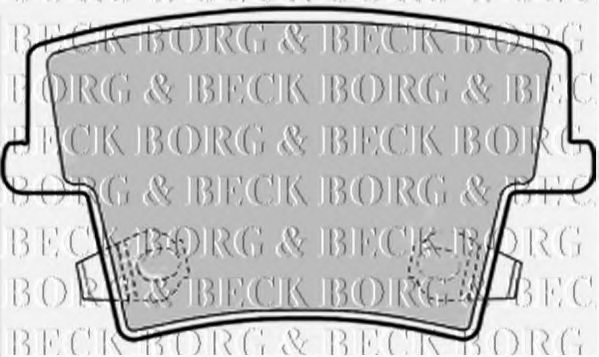 Тормозные колодки BORG & BECK BBP2168