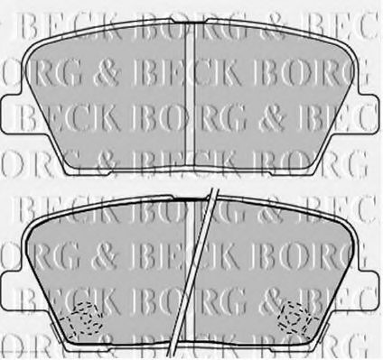 Тормозные колодки BORG & BECK BBP2238