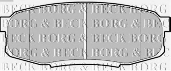 Тормозные колодки BORG & BECK BBP2244