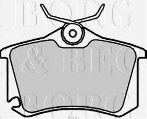 Тормозные колодки BORG & BECK BBP2251
